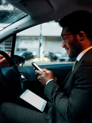 Man with smarthphone